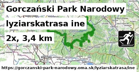 Gorczański Park Narodowy Lyžiarske trasy iná 