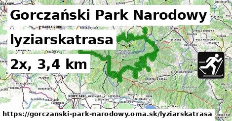 Gorczański Park Narodowy Lyžiarske trasy  