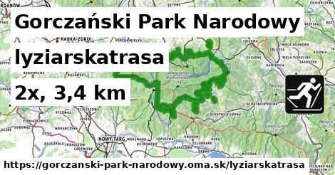 Gorczański Park Narodowy Lyžiarske trasy  