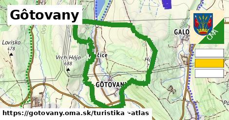 Gôtovany Turistické trasy  