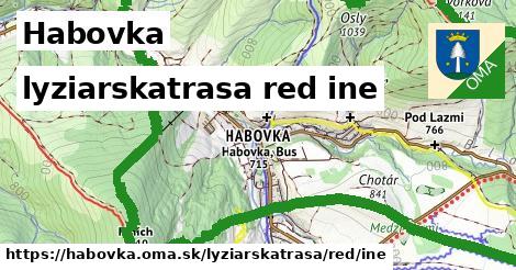 Habovka Lyžiarske trasy červená iná