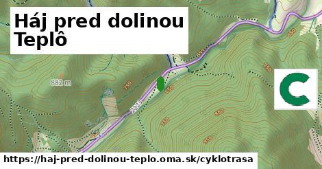 Háj pred dolinou Teplô Cyklotrasy  