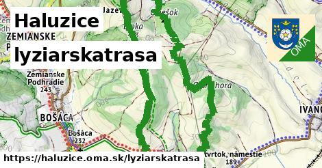 Haluzice Lyžiarske trasy  