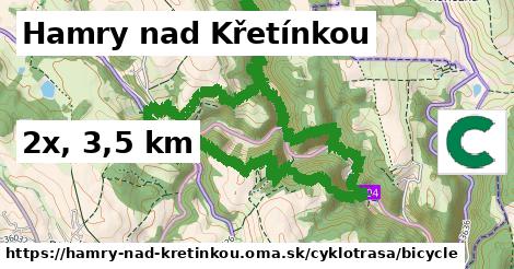 Hamry nad Křetínkou Cyklotrasy bicycle 
