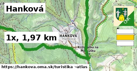 Hanková Turistické trasy  