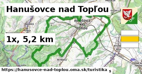 Hanušovce nad Topľou Turistické trasy  