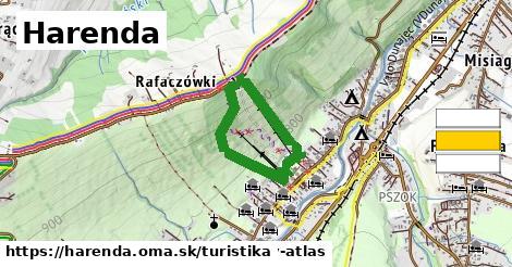 Harenda Turistické trasy  