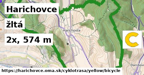 Harichovce Cyklotrasy žltá bicycle