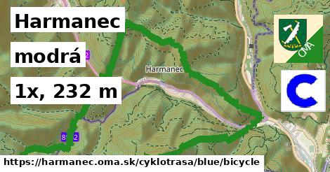 Harmanec Cyklotrasy modrá bicycle