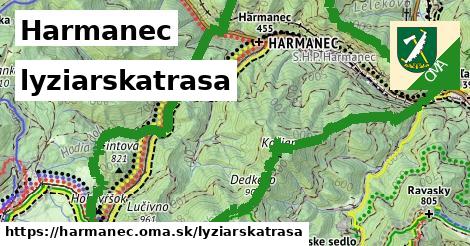 Harmanec Lyžiarske trasy  