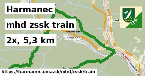 Harmanec Doprava zssk train