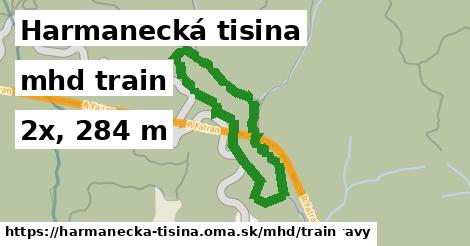 Harmanecká tisina Doprava train 