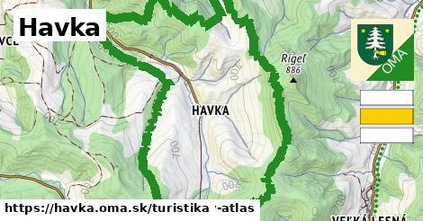 Havka Turistické trasy  