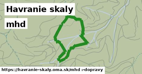 Havranie skaly Doprava  