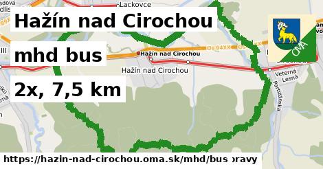 Hažín nad Cirochou Doprava bus 
