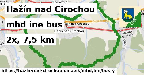 Hažín nad Cirochou Doprava iná bus