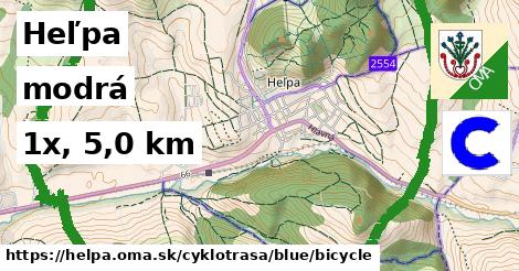 Heľpa Cyklotrasy modrá bicycle