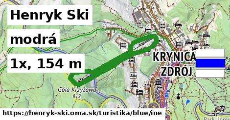 Henryk Ski Turistické trasy modrá iná