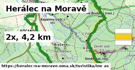 Herálec na Moravě Turistické trasy iná 