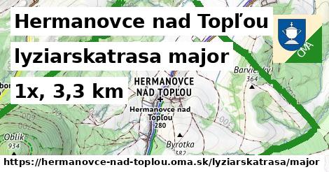 Hermanovce nad Topľou Lyžiarske trasy hlavná 