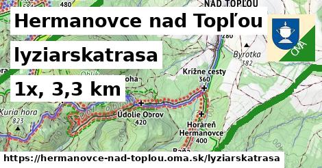 Hermanovce nad Topľou Lyžiarske trasy  