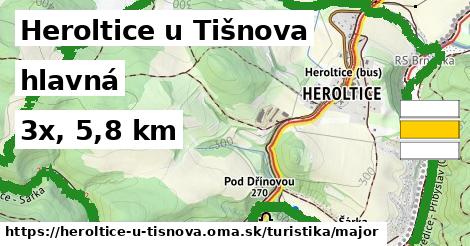 Heroltice u Tišnova Turistické trasy hlavná 