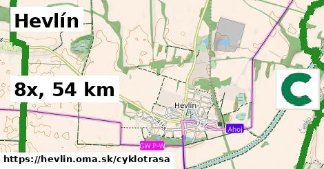 Hevlín Cyklotrasy  