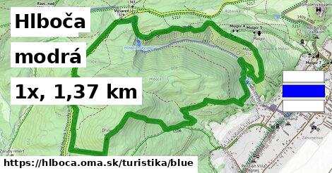 Hlboča Turistické trasy modrá 