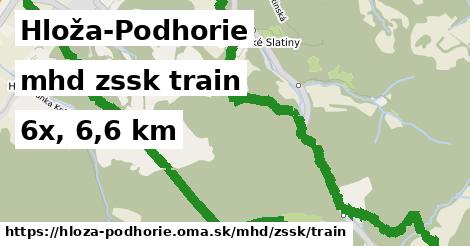 Hloža-Podhorie Doprava zssk train