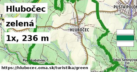 Hlubočec Turistické trasy zelená 