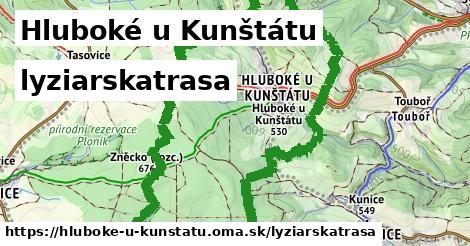 Hluboké u Kunštátu Lyžiarske trasy  