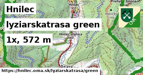 Hnilec Lyžiarske trasy zelená 