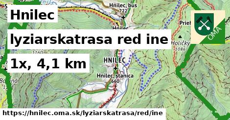 Hnilec Lyžiarske trasy červená iná