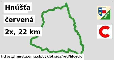 Hnúšťa Cyklotrasy červená bicycle