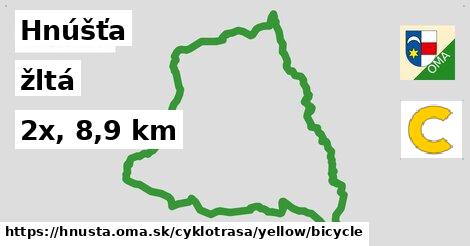 Hnúšťa Cyklotrasy žltá bicycle