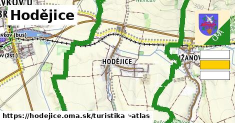 Hodějice Turistické trasy  