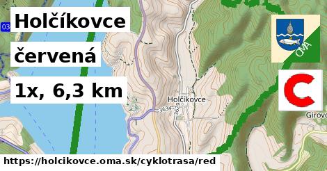 Holčíkovce Cyklotrasy červená 