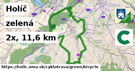 Holíč Cyklotrasy zelená bicycle