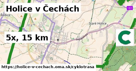 Holice v Čechách Cyklotrasy  