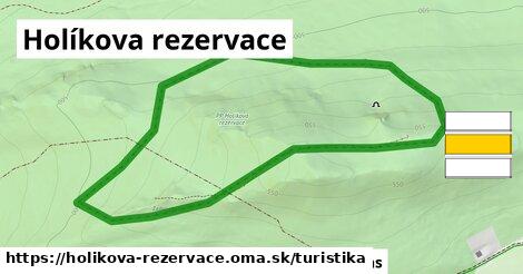 Holíkova rezervace Turistické trasy  