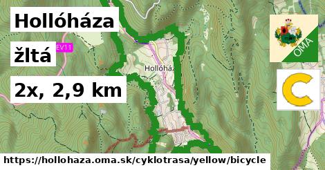 Hollóháza Cyklotrasy žltá bicycle