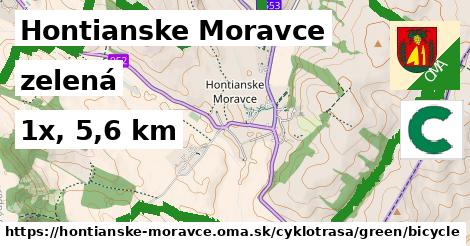 Hontianske Moravce Cyklotrasy zelená bicycle