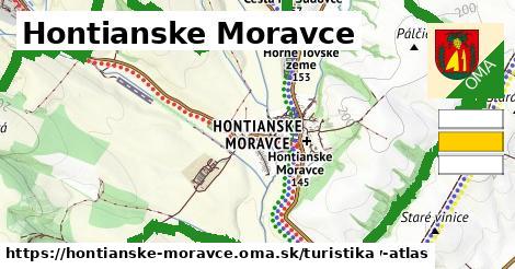 Hontianske Moravce Turistické trasy  