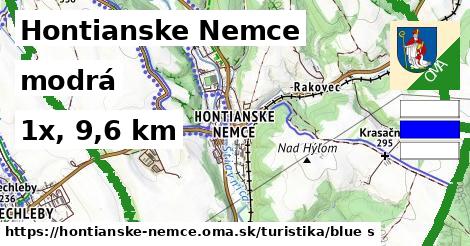 Hontianske Nemce Turistické trasy modrá 