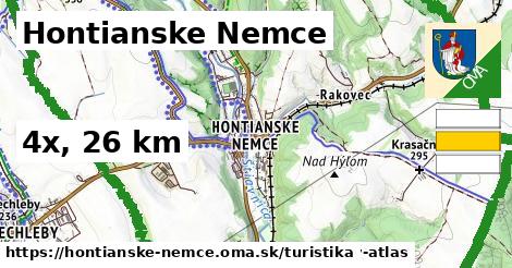 Hontianske Nemce Turistické trasy  