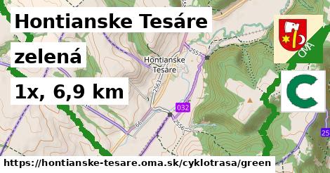 Hontianske Tesáre Cyklotrasy zelená 