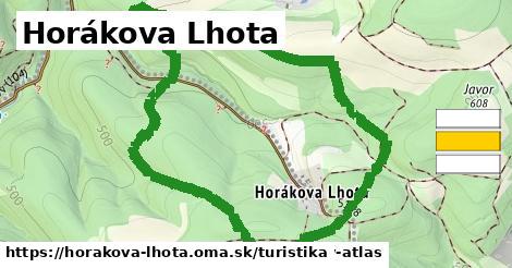 Horákova Lhota Turistické trasy  