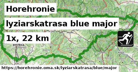 Horehronie Lyžiarske trasy modrá hlavná