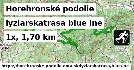 Horehronské podolie Lyžiarske trasy modrá iná