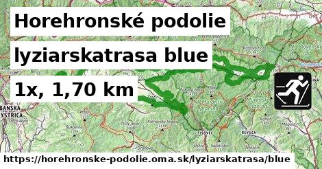 Horehronské podolie Lyžiarske trasy modrá 